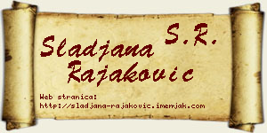 Slađana Rajaković vizit kartica